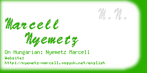 marcell nyemetz business card